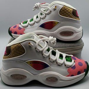 Hasbro x Reebok Question Mid Men's Size 5.5 'Candy Land' White GZ0081 Rare